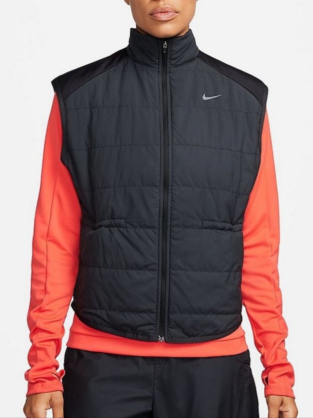 Nike Black Therma Fit Vest with Reflective Swoosh Size XS